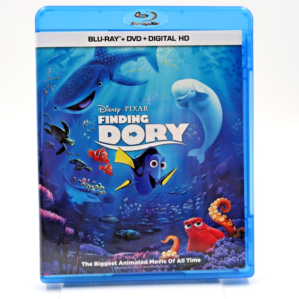 Finding Dory Blu-ray DVD 2016 Pixar Disney Movie G Rated NTSC 0786936851038